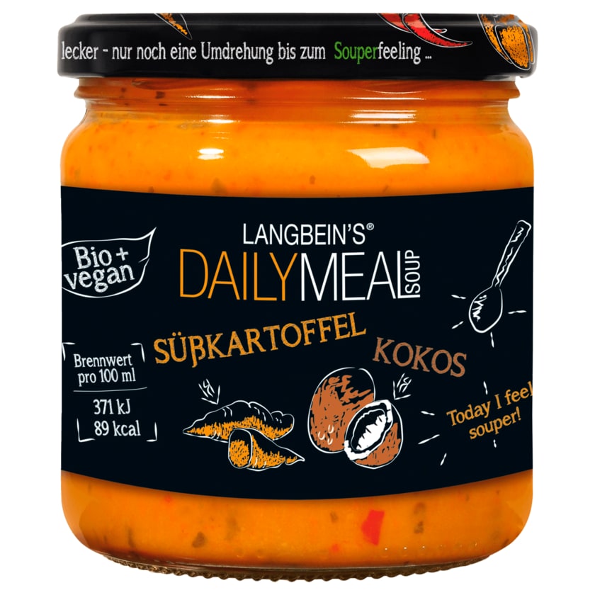 Langbein's Daily Meal Bio Süßkartoffel Suppe vegan 350ml